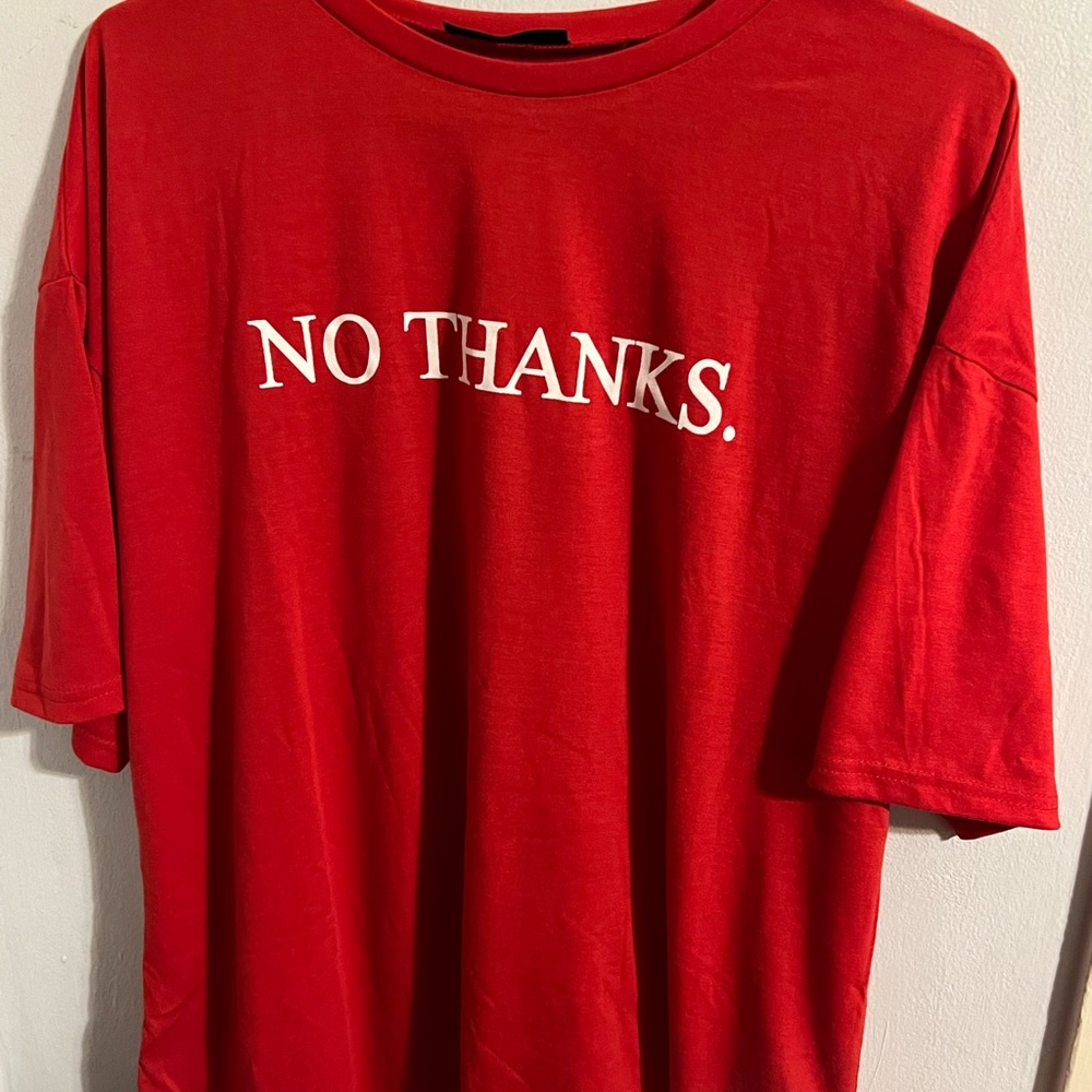 “No Thanks” Graphic Tee